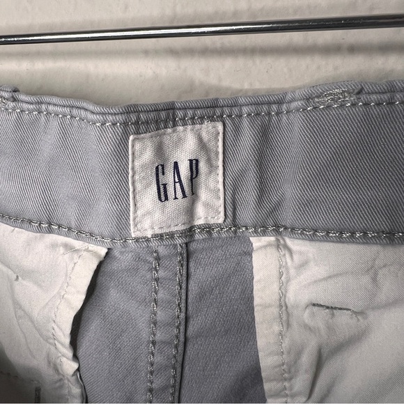 Gap Men Chino Shorts Cotton Size 30 Light Gray Essential Khaki 10” Short - Picture 5 of 7